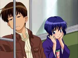 Kaoru und Aoi im Zug