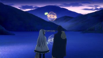 Chaika und Tooru sehen sich das Feuerwerk an