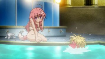 Millhiore und Shinku im Onsen