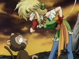 Gokudou bei den Affen