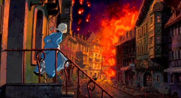 die Stadt wird bombardiert