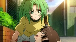 Shion (als Mion) und Keiichi