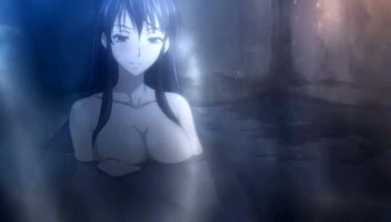 Kaori im Onsen