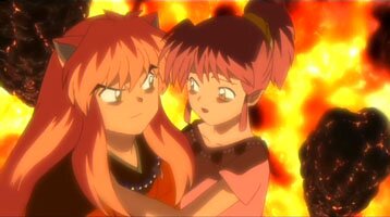 Inuyasha und Asagi im Hexenkessel