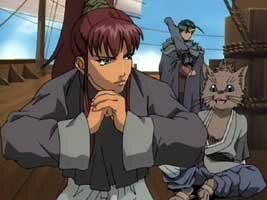 Youko auf dem Schiff