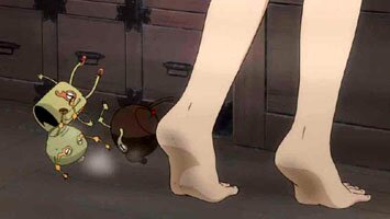 Yurie beim Putzen