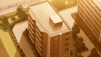 der Wohnblock der Minamis