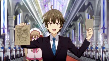 Shin'ichi pr�sentiert Petrarka seine Idee