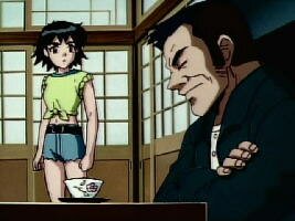 Koharu und ihr Vater