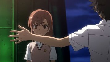 Touma h�lt Mikoto auf
