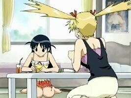 Tenma und Eri beim Lernen